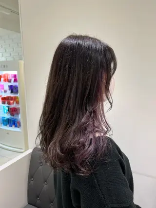 セミロング カラー 【暖色カラー特化】 中山由梨のヘアスタイル