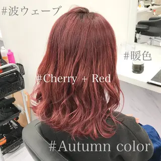 セミロング カラー ヘアアレンジ TONE所属・透明感カラー/ 韓国ヘア/縮毛矯正のヘアスタイル