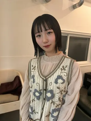 ショート カラー 原 瑞希のヘアスタイル