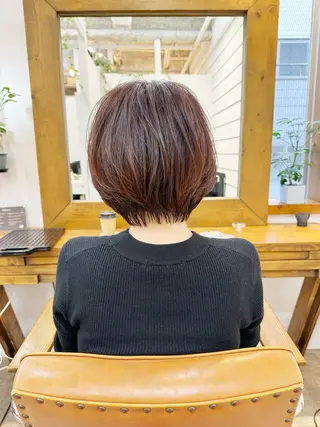 ショート カラー newline銀座所属・銀座ショート/ 大人ショート/金子涼のヘアスタイル