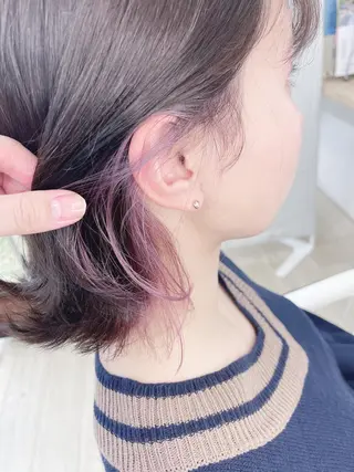 ミディアム カラー Gemini代表 Maedaのヘアスタイル