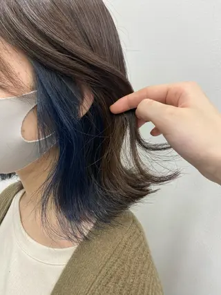 ミディアム 韓国レイヤー/ヘア カラー🎀ayamiのヘアスタイル