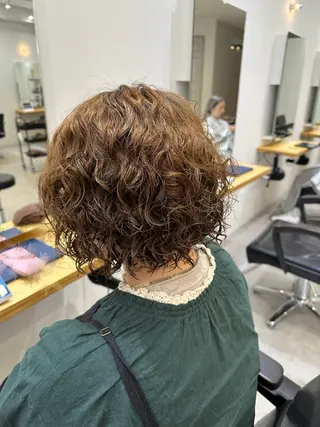 ミディアム パーマ Agu hair noman マナのヘアスタイル