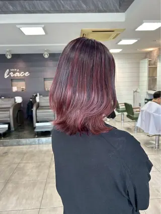 カラー ハイトーンカラー✨ 慶田玲和のヘアスタイル