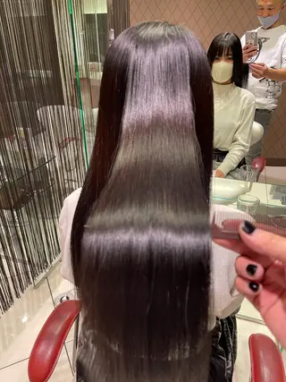 ロング 圧倒的美髪ストレート ツダケイタロウのヘアスタイル