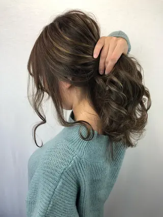 セミロング カラー 2nd所属・🤍2nd🤍田所 美希のヘアスタイル