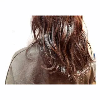セミロング カラー まちだ ひとみのヘアスタイル