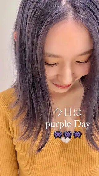 セミロング カラー 宮永 智香のヘアスタイル