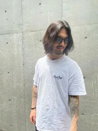 パーマ メンズ 菊池大一 溝の口パーマのヘアスタイル