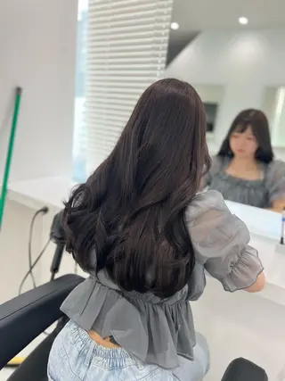 ロング まつパ/ケア ブリーチ/sEnAのヘアスタイル