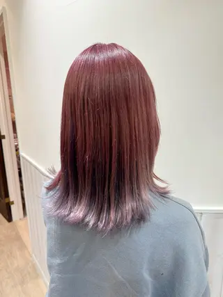 ミディアム カラー 透け感カラー🌿 小島 りなのヘアスタイル