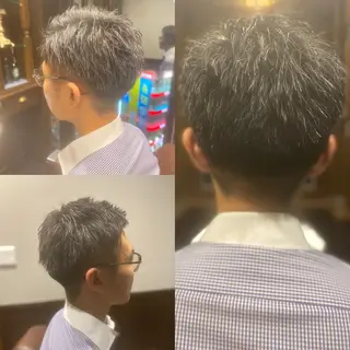 ミディアム メンズ 菅野 綺華のヘアスタイル