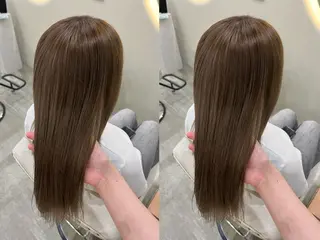 セミロング uni/haruhi ☀️透明感カラーのヘアスタイル
