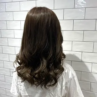 セミロング カラー 原山 直人のヘアスタイル