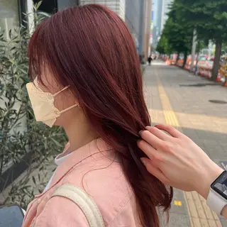 ロング カラー 宮下 志織のヘアスタイル