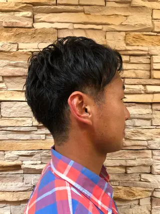 パーマ メンズ 本多 美羽のヘアスタイル