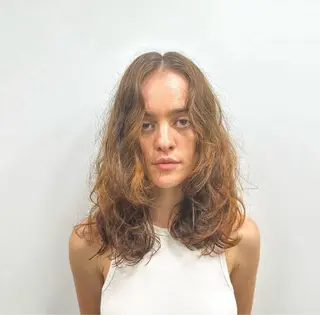 セミロング 🫧RYOグレージュ /透け感カラー🫧のヘアスタイル