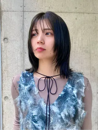 ミディアム カラー Paddle所属・似合わせレイヤー/ レイヤーパーマ/高倉のヘアスタイル