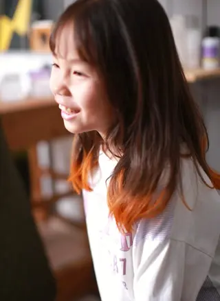 ロング カラー キッズ 大西 カズマのヘアスタイル