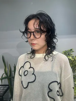 ミディアム パーマ ナチュラル×色気パ ーマ 渋谷/マナミのヘアスタイル