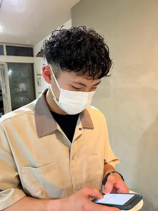 パーマ メンズ OLTI所属・中村 勇星のヘアスタイル