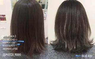 ミディアム カラー パーマ ヘアアレンジ ネイル マツエク・マツパ 💎耳ツボジュエリー ×銀座美容室💎のヘアスタイル