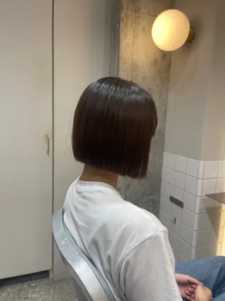 ショート 新宿/韓国風レイヤー /艶カラーRionaのヘアスタイル