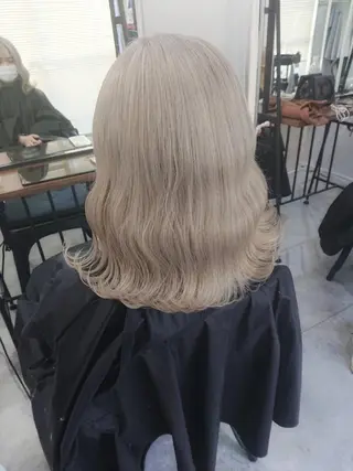 ミディアム カラー ヘアアレンジ キッズ カラー特化サロン梅田 Eir茶屋町/山下のヘアスタイル
