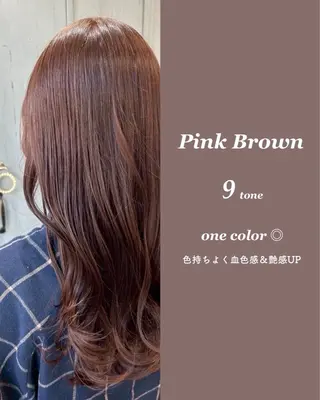 セミロング カラー ブラウンカラー tomokaのヘアスタイル