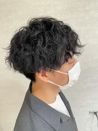 パーマ メンズ 新規限定カット無料 クーポン有り【桂口】のヘアスタイル