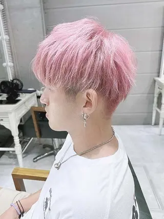 ヘアアレンジ ショート カラー メンズ Days 透明感カラーのヘアスタイル