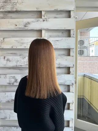 セミロング パーマ Y U  Iのヘアスタイル