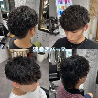 パーマ メンズ 笹江 瑞穂のヘアスタイル