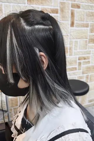 ミディアム 栗谷 竜希のヘアスタイル