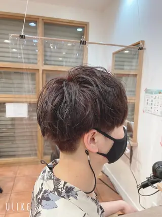 カラー パーマ メンズ 美髪ストレート/ メンズヘア/中田海斗のヘアスタイル