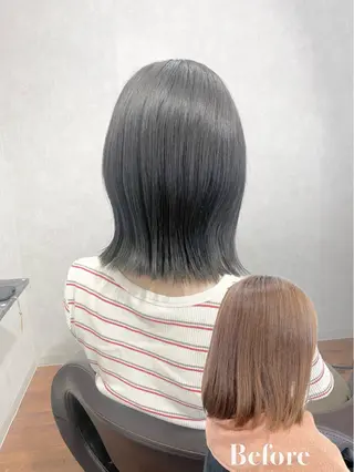 セミロング _White所属・ＳＨＩ ＺＵのヘアスタイル