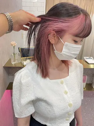 ミディアム Aster れおんのヘアスタイル