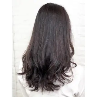 セミロング カラー KIZU 髪質改善 オカルト怪談のヘアスタイル