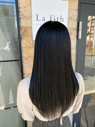 ロング カラー パーマ La fith hair leaf所属・syuyama shinichiのヘアスタイル