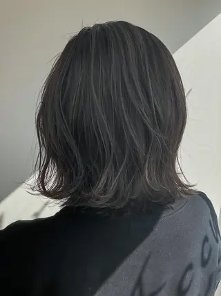 ミディアム カラー ✴︎ヒラガカナ✴︎ ECLAT HAIRのヘアスタイル
