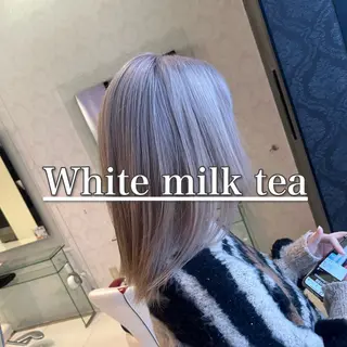 ミディアム カラー ブリーチ/暖色カラー 宮城陽日のヘアスタイル