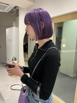 ショート ハイトーン/メンズ/ ボブ RINのヘアスタイル