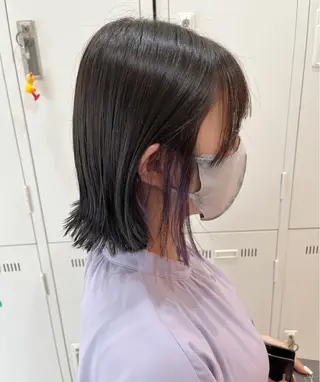 ショート カラー ヘアアレンジ 🐻‍❄️森山愛結美 🤍N°uairoのヘアスタイル