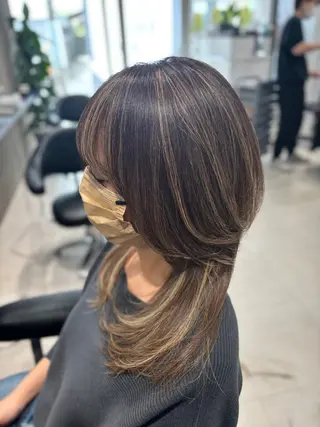 セミロング SHIAN橋本南口店所属・みやうち あやのヘアスタイル