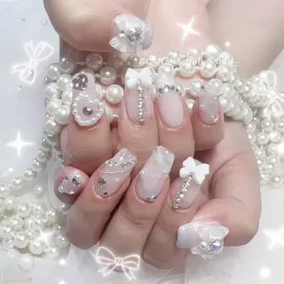 ネイル ⛄️ワンホンネイル 半額中🩵ナのネイルデザイン