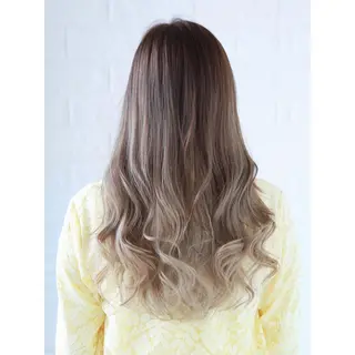 ロング カラー KIZU 髪質改善 オカルト怪談のヘアスタイル