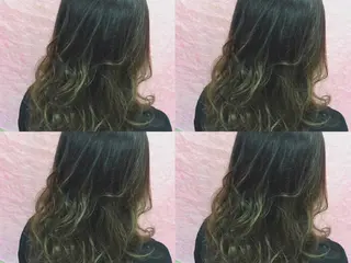 ミディアム セミロング カラー boutique misakiのヘアスタイル