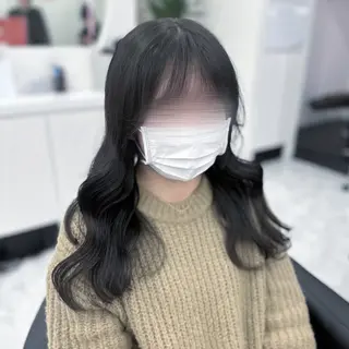 ロング カラー パーマ ヘアアレンジ メンズ キッズ ♥️韓国ヘア レイヤー♥️ゆりのヘアスタイル
