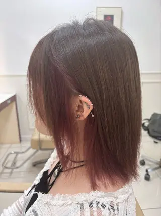 ミディアム カラー 福田 一士のヘアスタイル
