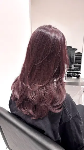 セミロング カラー 艶感×抜け感hair /ReLit 正源のヘアスタイル